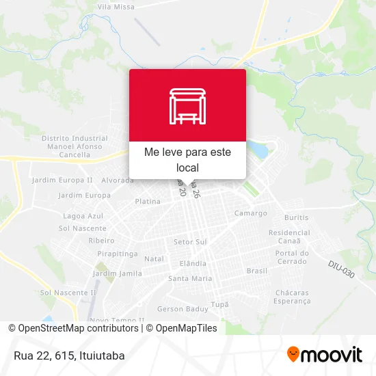 Rua 22, 615 mapa