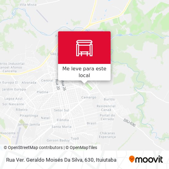 Rua Ver. Geraldo Moisés Da Silva, 630 mapa