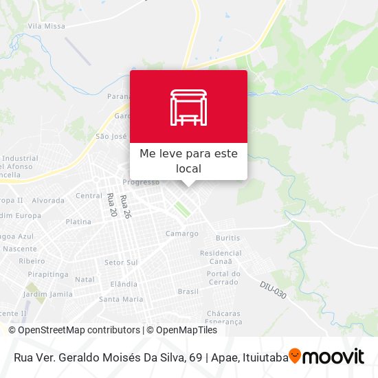Rua Ver. Geraldo Moisés Da Silva, 69 | Apae mapa