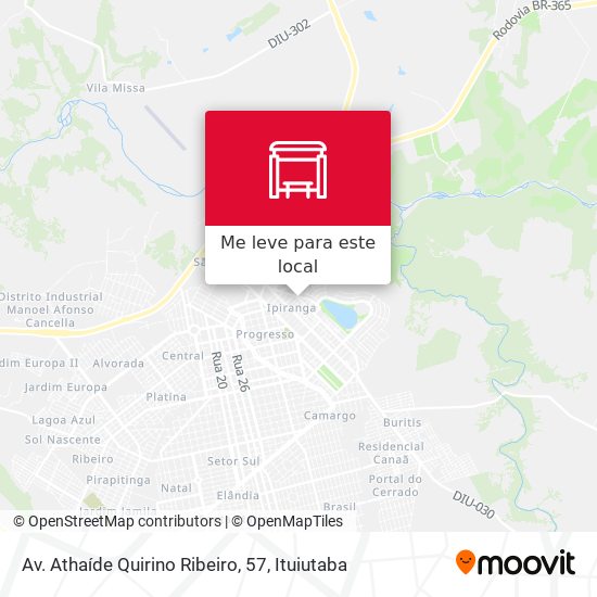 Av. Athaíde Quirino Ribeiro, 57 mapa