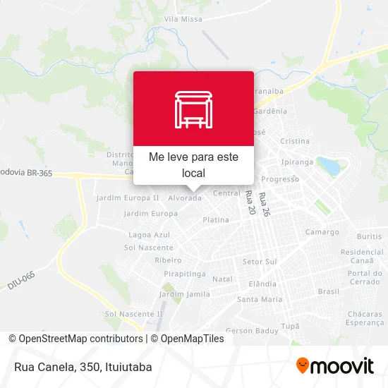 Rua Canela, 350 mapa