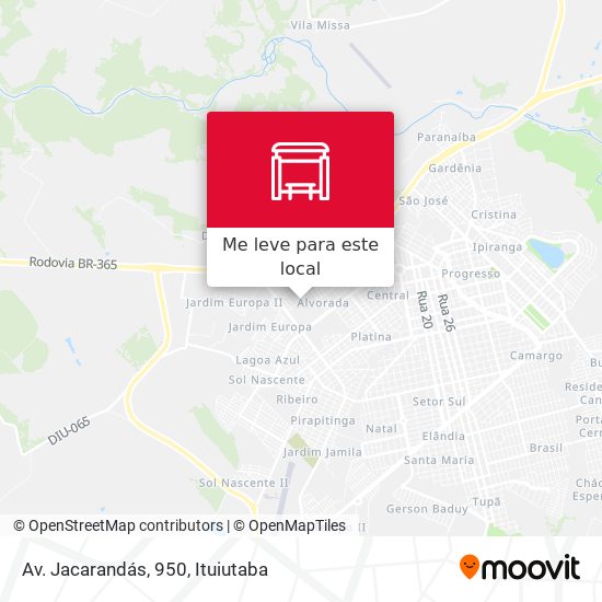 Av. Jacarandás, 950 mapa