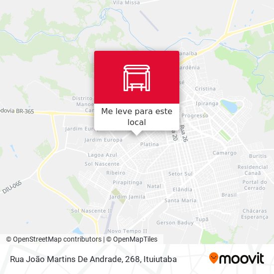 Rua João Martins De Andrade, 268 mapa