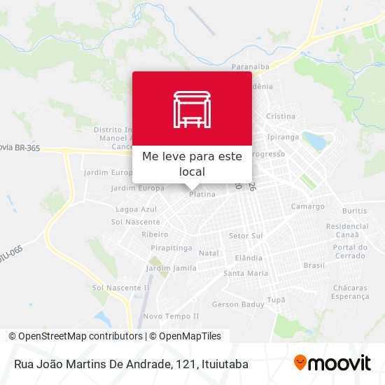 Rua João Martins De Andrade, 121 mapa