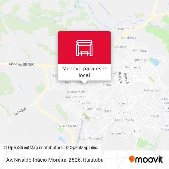 Av. Nivaldo Inácio Moreira, 2526 mapa