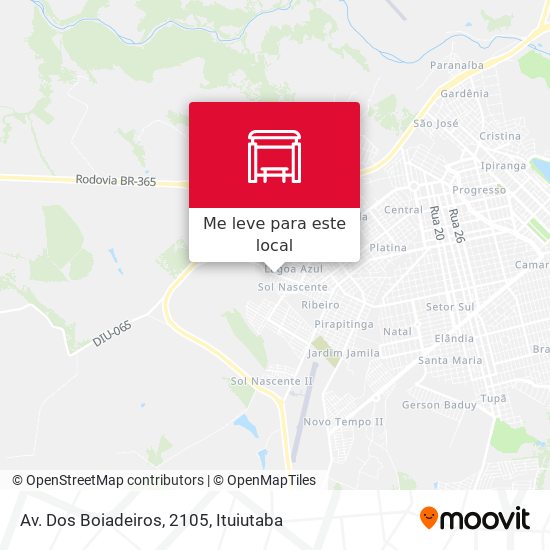 Av. Dos Boiadeiros, 2105 mapa