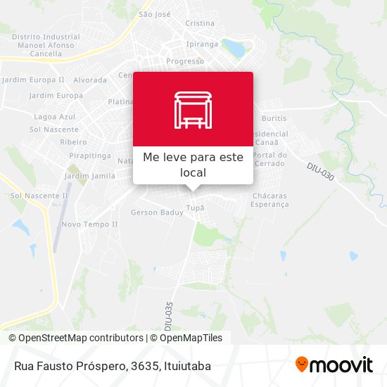 Rua Fausto Próspero, 3635 mapa