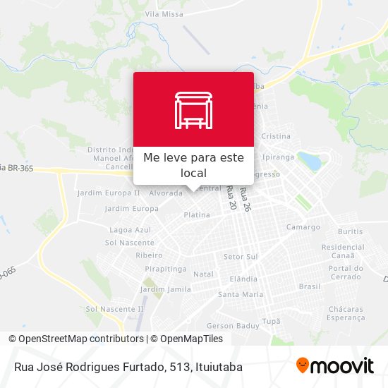 Rua José Rodrigues Furtado, 513 mapa