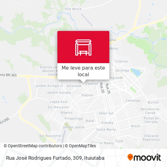 Rua José Rodrigues Furtado, 309 mapa