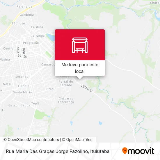 Rua Maria Das Graças Jorge Fazolino mapa