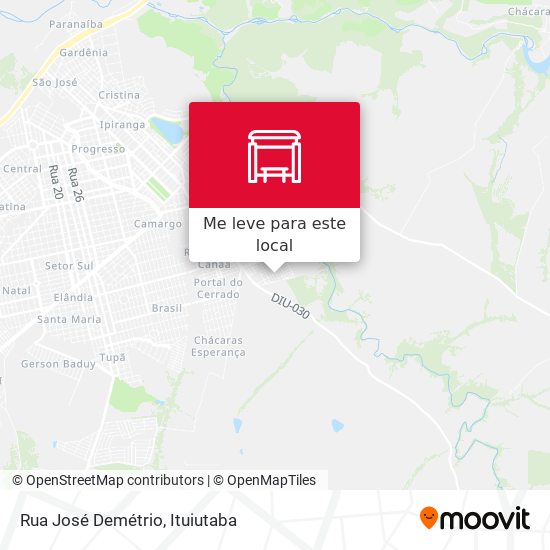 Rua José Demétrio mapa