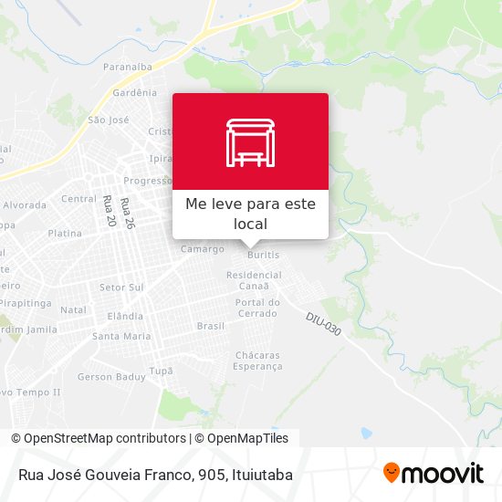 Rua José Gouveia Franco, 905 mapa