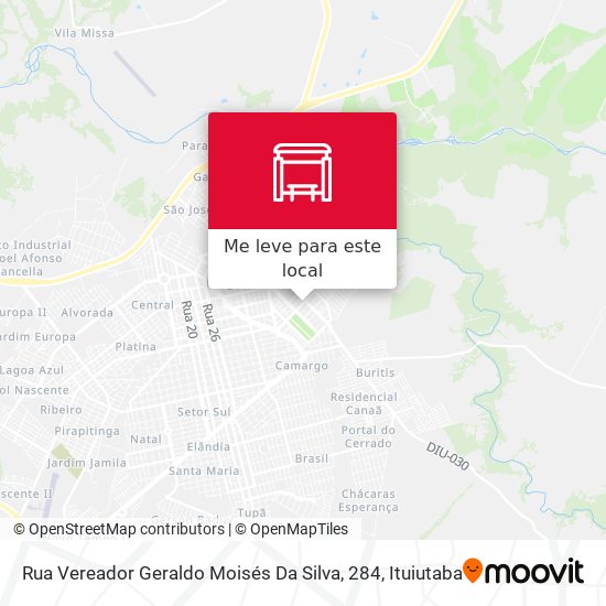 Rua Vereador Geraldo Moisés Da Silva, 284 mapa