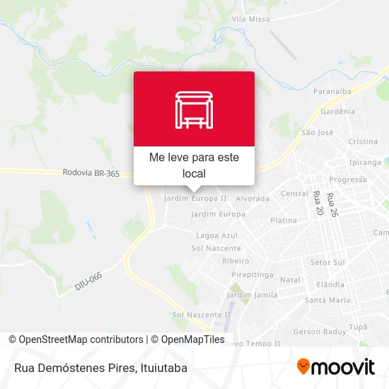 Rua Demóstenes Pires mapa