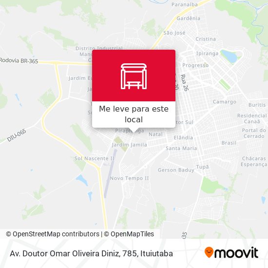 Av. Doutor Omar Oliveira Diniz, 785 mapa