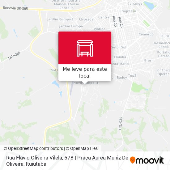 Rua Flávio Oliveira Vilela, 578 | Praça Áurea Muniz De Oliveira mapa