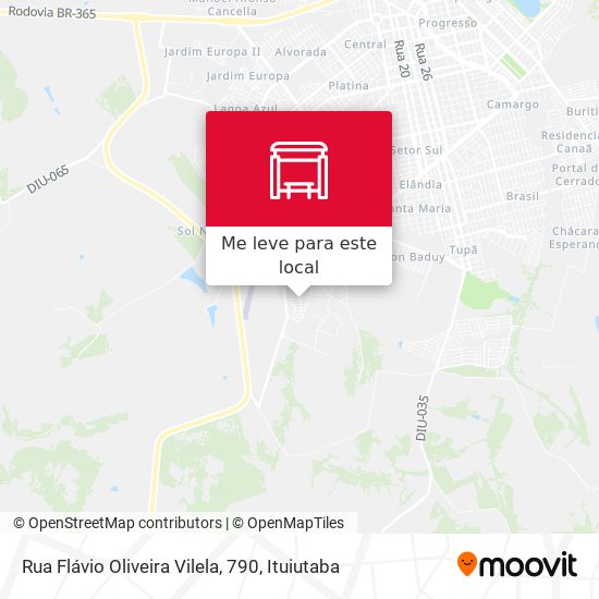 Rua Flávio Oliveira Vilela, 790 mapa