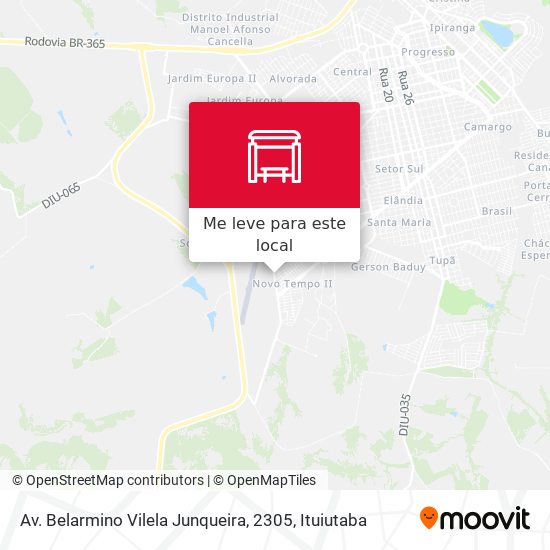 Av. Belarmino Vilela Junqueira, 2305 mapa