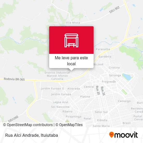Rua Alci Andrade mapa