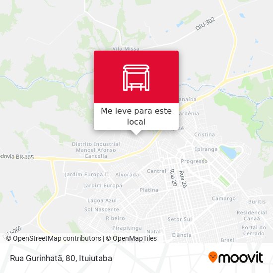 Rua Gurinhatã, 80 mapa