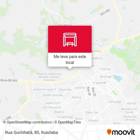 Rua Gurinhatã, 80 mapa