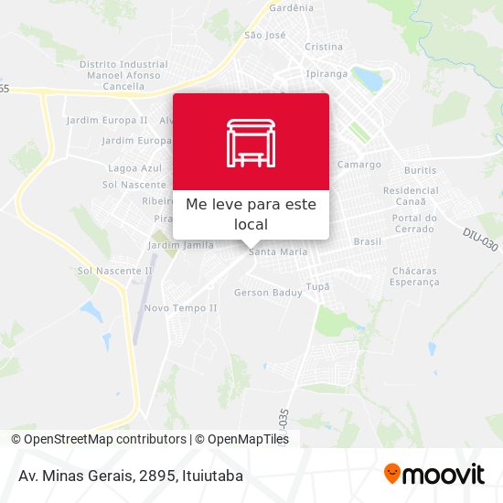 Av. Minas Gerais, 2895 mapa