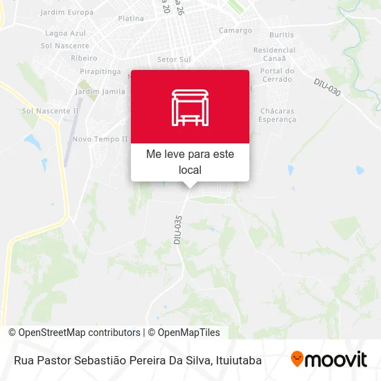 Rua Pastor Sebastião Pereira Da Silva mapa