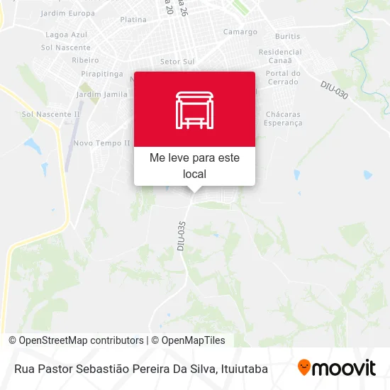 Rua Pastor Sebastião Pereira Da Silva mapa