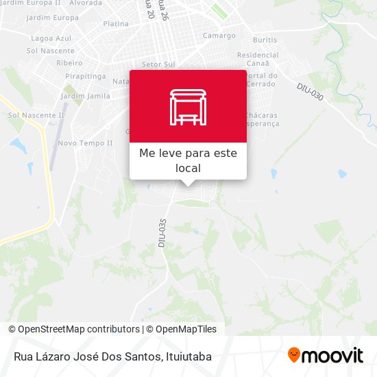Rua Lázaro José Dos Santos mapa