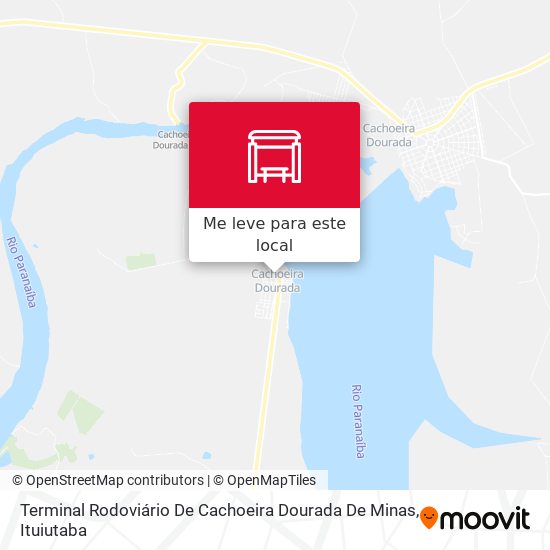 Terminal Rodoviário De Cachoeira Dourada De Minas mapa