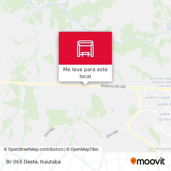 Br-365 Oeste mapa