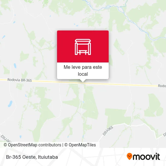 Br-365 Oeste mapa
