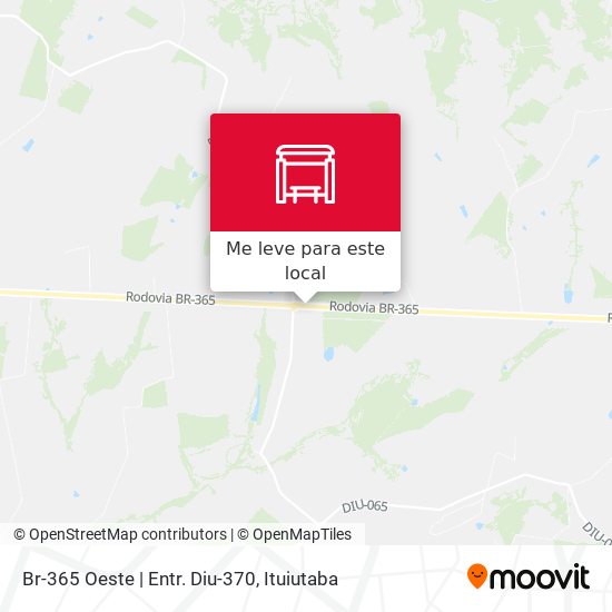 Br-365 Oeste | Entr. Diu-370 mapa