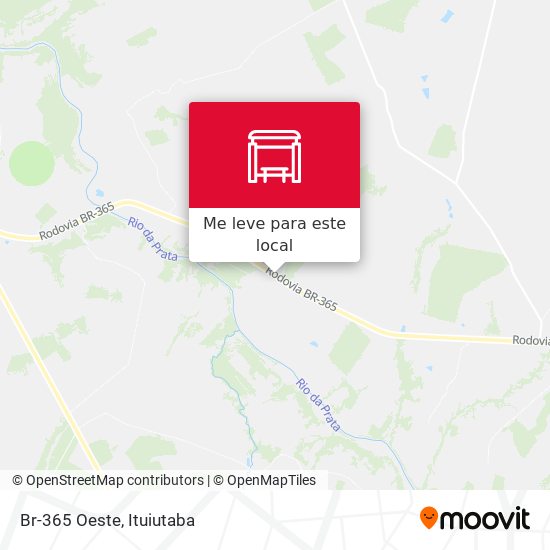 Br-365 Oeste mapa