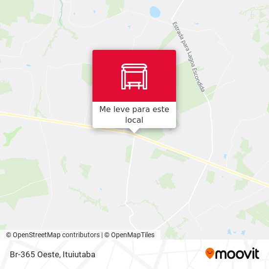 Br-365 Oeste mapa