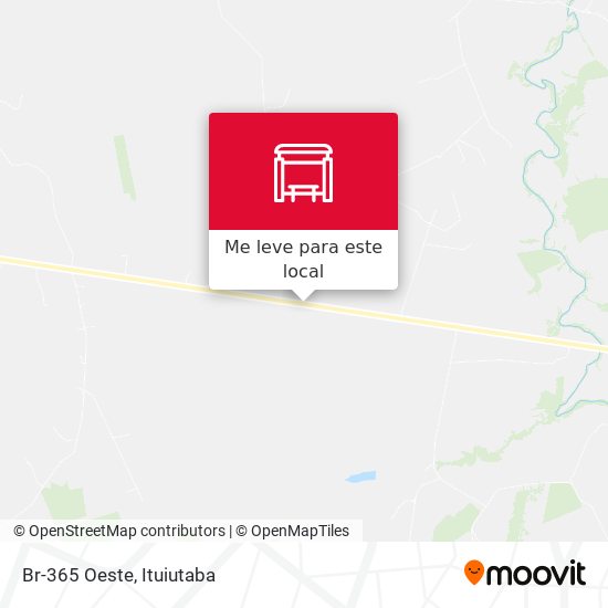 Br-365 Oeste mapa