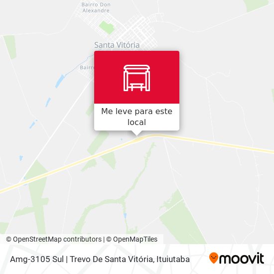 Amg-3105 Sul | Trevo De Santa Vitória mapa