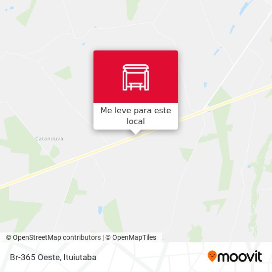 Br-365 Oeste mapa