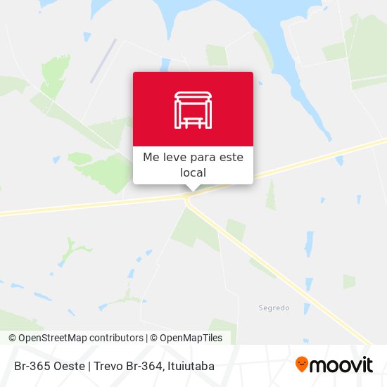 Br-365 Oeste | Trevo Br-364 mapa