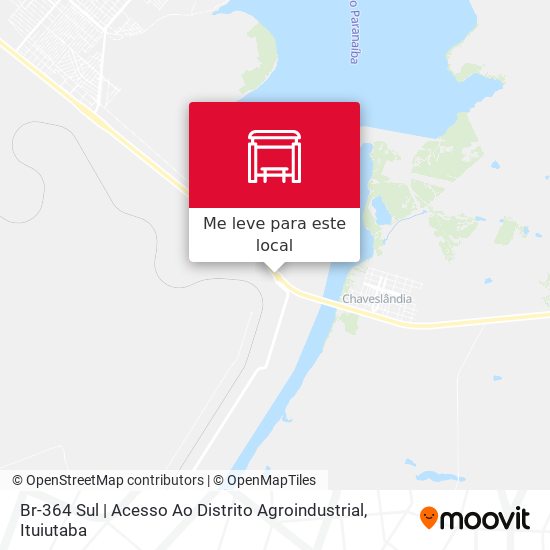 Br-364 Sul | Acesso Ao Distrito Agroindustrial mapa