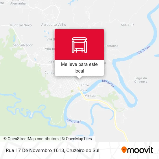 Rua 17 De Novembro 1613 mapa