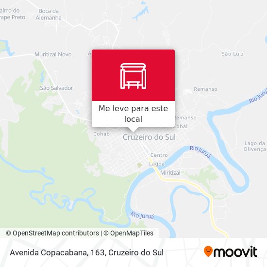 Avenida Copacabana, 163 mapa