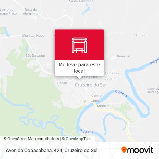 Avenida Copacabana, 424 mapa