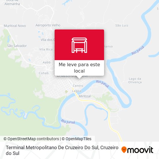 Terminal Metropolitano De Cruzeiro Do Sul mapa