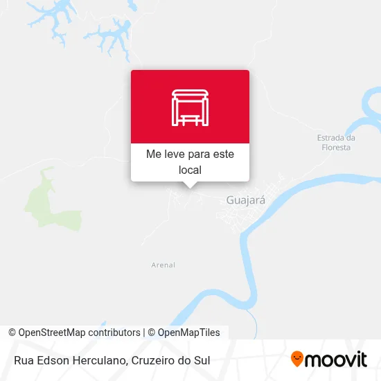 Rua Edson Herculano mapa
