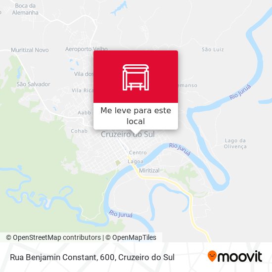 Rua Benjamin Constant, 600 mapa