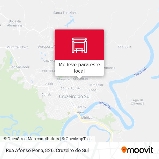 Rua Afonso Pena, 826 mapa