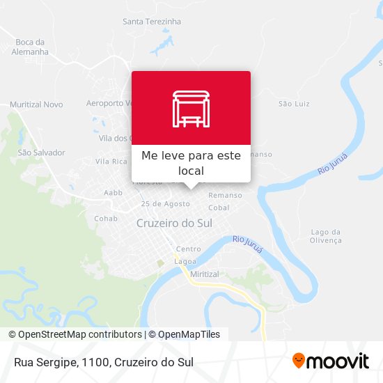 Rua Sergipe, 1100 mapa