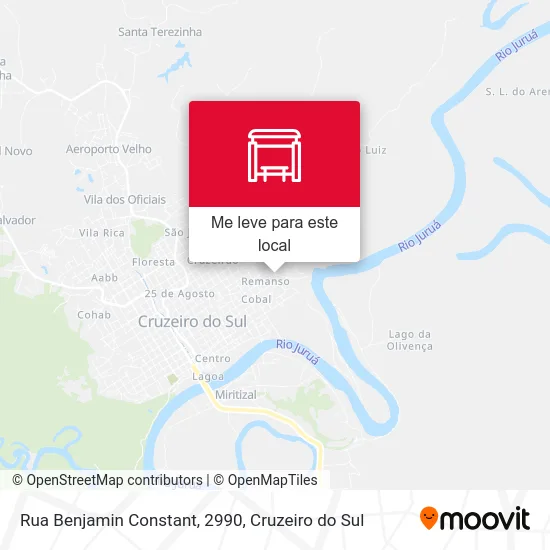 Rua Benjamin Constant, 2990 mapa