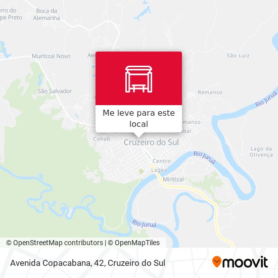 Avenida Copacabana, 42 mapa